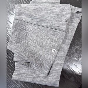 Gray High-Waisted Leggings